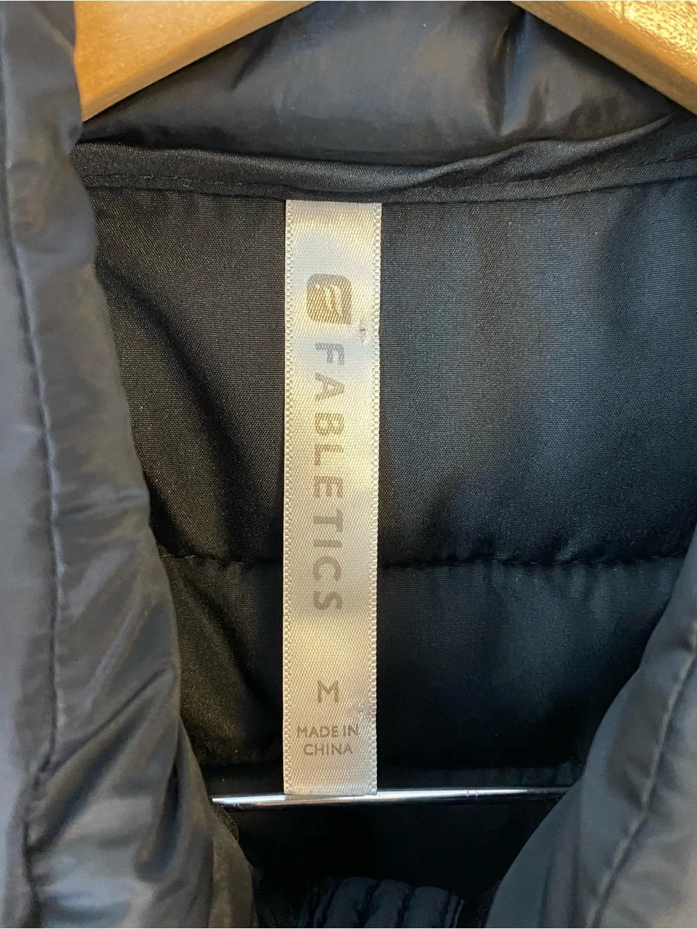 Fabletics Fenway Vest Black White Gray Quilted With‎ Pockets Women’s Medium